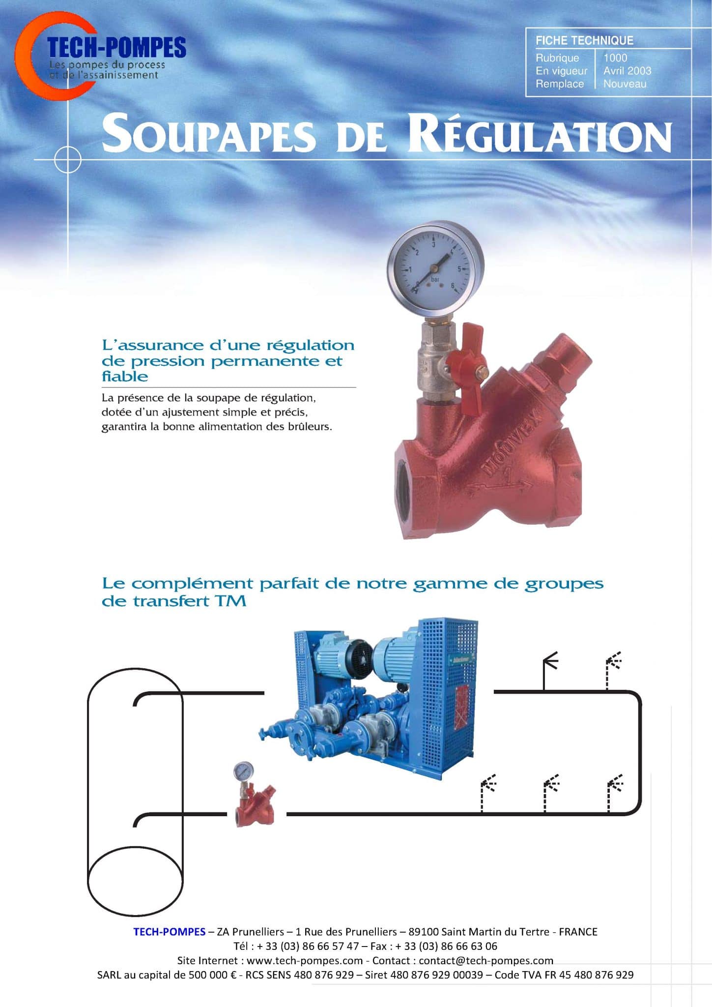 Soupape de bouclage fuel MOUVEX